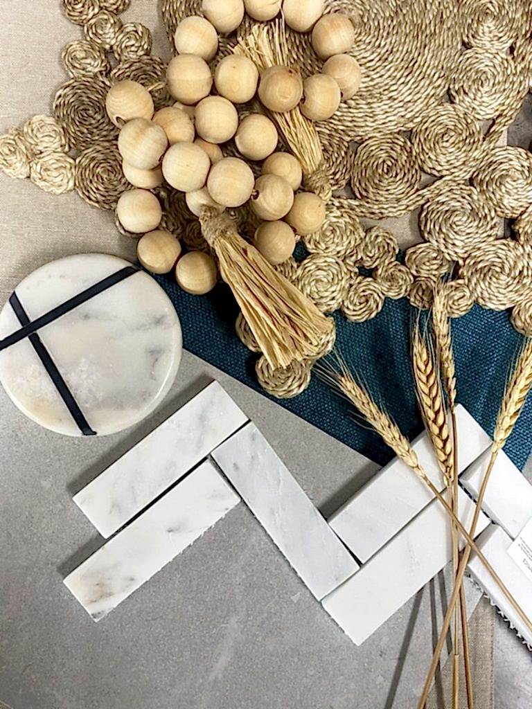 Builder Selections arrangement on table